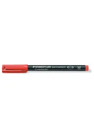 Staedtler Foliopis wodoodporny Lumocolor, czerwony, M