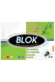 Kreska Blok techniczny z kolorowymi kartkami A-4/10