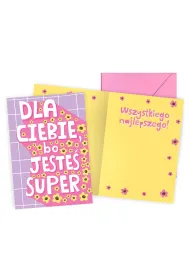 Kukartka Karnet PR Urodziny - Dla Ciebie, bo jeste� super PR-592