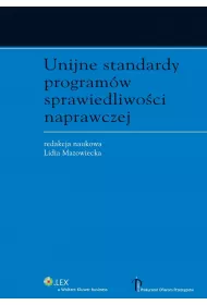 eBook Unijne standardy programw sprawiedliwoci naprawczej pdf epub