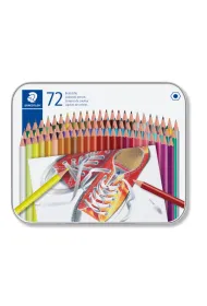 Staedtler Kredki o��wkowe, sze�ciok�tne, metalowe pude�ko 72 szt.