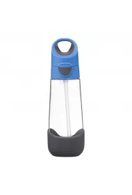 b.box Butelka na wod� tritanowa ze s�omk� Blue Slate 600 ml