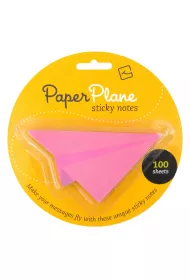 Thinking Gifts Paper Plane. Karteczki samoprzylepne r�owe