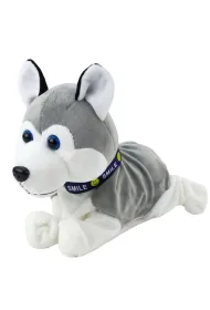Pies pluszowy interaktywny Husky na baterie LeanToys