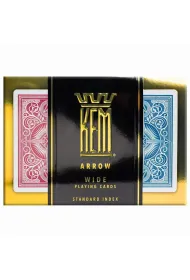 Karty Poker zestaw czerwono-niebieskie Quint