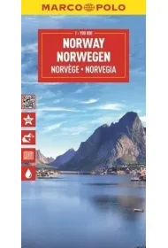 Mapa drogowa Norwegia 1:900 000