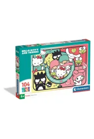 Puzzle 104 Super Color Hello Kitty Clementoni
