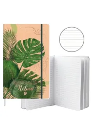 LeanToys Notatnik A5 Li�cie Monstera linia 80 kartek