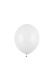 PartyDeco Balony Strong 30cm bia�e, Pastel Pure White: 1op./50szt.