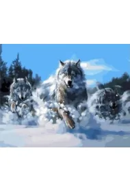 Norimpex Diamentowa mozaika - Wataha wilk�w 30x40cm