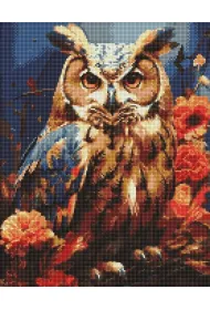 Ideyka Diamentowa mozaika 40x50 - Le�na sowa