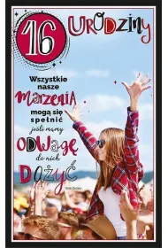 AbCard Kartka okoliczno�ciowa Urodziny 16 U102