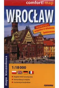 Wroc�aw laminowany plan miasta 1:18 000 &ndash; mapa kieszonkowa