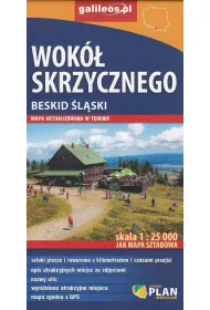 Wok� Skrzycznego Beskid �l�ski mapa 1:25 000 Jak mapa sztabowa