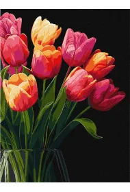 Ideyka Malowanie po numerach - Zapach tulipan�w 30x40cm
