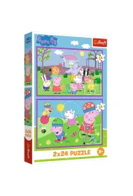 Puzzle 2x24 el. Peppa na placu zabaw Trefl