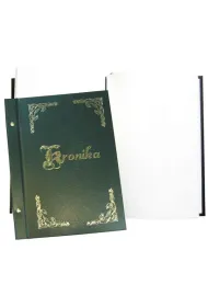 Warta Kronika A4 250X345 pionowa z�ocona ziele� 1829-319-028