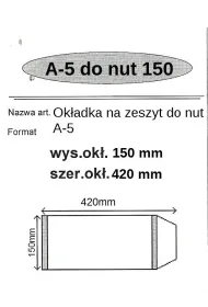 Narnia Ok�adka na zeszyt do nut A5 25 szt.