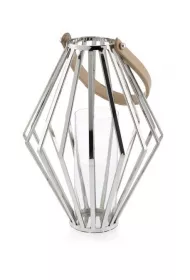 HowHomely Lampion geometryczny ze stali wys. 41 cm