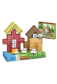 Klocki magnetyczne domek w lesie 86el