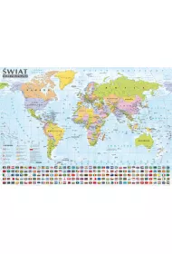 �wiat- mapa polityczna 1:44 000 000 (listwa) (ma�y format)