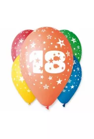 Godan Balony pastelowe liczba 18 5 szt.