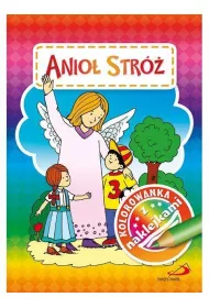 Kolorowanka z naklejkami. Anio� Str�