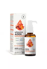 Aura Herbals Witamina ADEK dla rodziny z MCT, w kroplach - Suplement diety 50 ml
