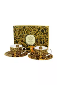 Duo Sp. z o.o. Zestaw filianek espresso Klimt Tree Of Life 2 x 90 ml