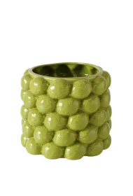 Boltze Porcelanowa donica Lime 16cm zielona