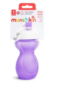 Kubek treningowy z ustnikiem odpornym na gryzienie Munchkin 237ml fioletowy