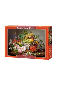 Puzzle 2000 el. Still Life with Flowers and Fruit Castorland