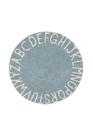 Dywan bawe�niany okr�d�y ABC Vintage blue 150cm
