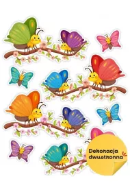 LearnHow Dekoracja wiosenna - Motylki na ga��zi 8el