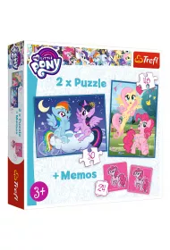 Puzzle 2w1 + memos. Przyja�� to magia Trefl