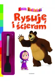 Masza i Nied�wied� rysuj� i �cieram