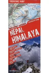 NEPAL HIMALAYA TREKKING MAP TERRAQUEST LAMINAT-EXPR