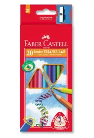 Faber-Castell Kredki Jumbo tr�jk�tne + temper�wka 20 szt.