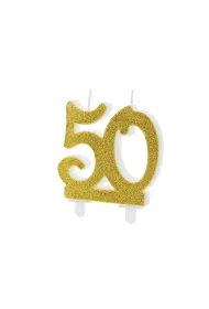 PartyDeco �wieczka urodzinowa 50 7.5cm