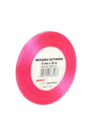 Wst��ka satynowa r�owa 6mm x 32m
