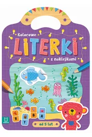 Kolorowe literki z naklejkami od 5 lat