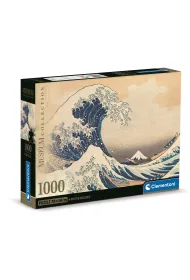Puzzle 1000 el. Compact Museum Hokusai: La Grande Onda Clementoni