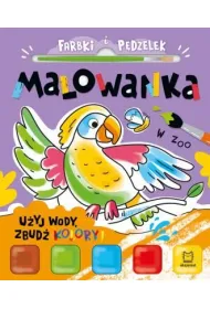 Farbki i p�dzelek. Malowanka. U�yj wody, zbud� kolory  W zoo