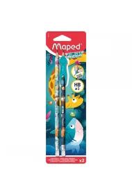Maped O��wek z gumk� Jungle Fever HB 2 szt.