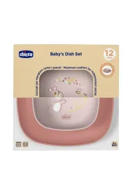 Chicco Zestaw 2 talerzy brzoskwiniowy 12m+