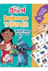 Stitch idzie do szkoy. Bajkowe tatuae. Disney Stitch