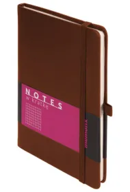 Antra Notes memofix A5 kratka br�zowy