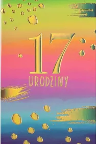 Karnet okazjonalny B6 z kopert� 17 Urodziny PAN DRAGON HM200-3196