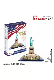 Puzzle 3D 40 el. Statua Wolno�ci Cubic Fun