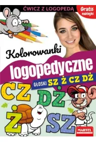kolorowanki logopedyczne z naklejkami. G�oski Sz � Cz D�